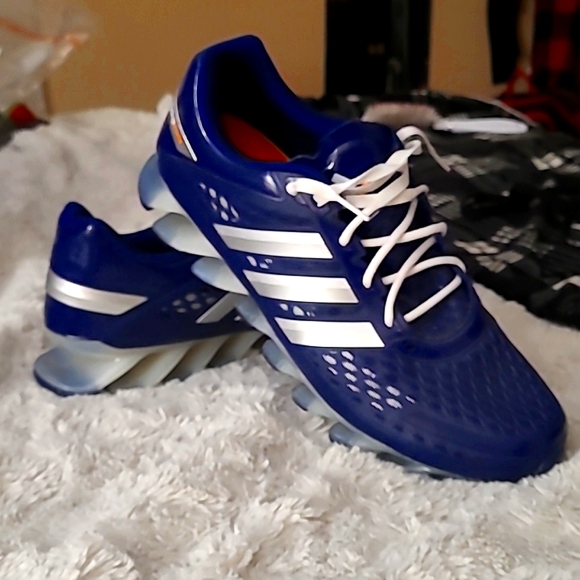 Adidas mens Springblade Navy Blue - Picture 5 of 11